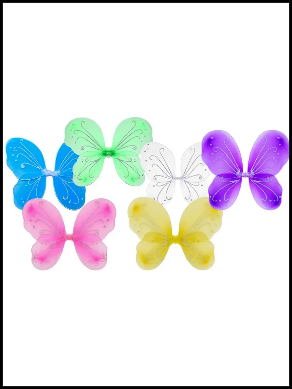 Kids Sparkle Butterfly Wings Costume Dress Up
